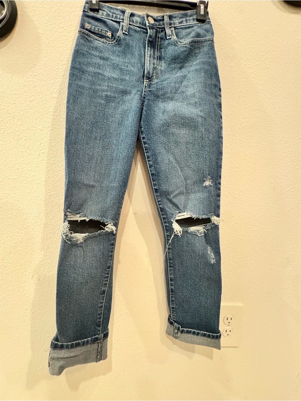 Nobody Denim size 24 Classic Blue Distressed Women's Jeans